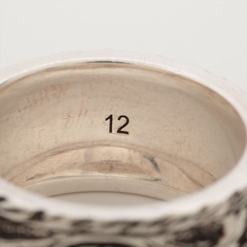 Gucci Taiga Head Arabesque Garden Silver Ring 12 - Picture 5 of 7